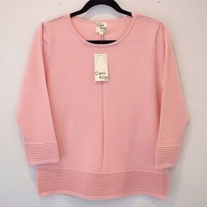 Blush Pink Sweater Blouse